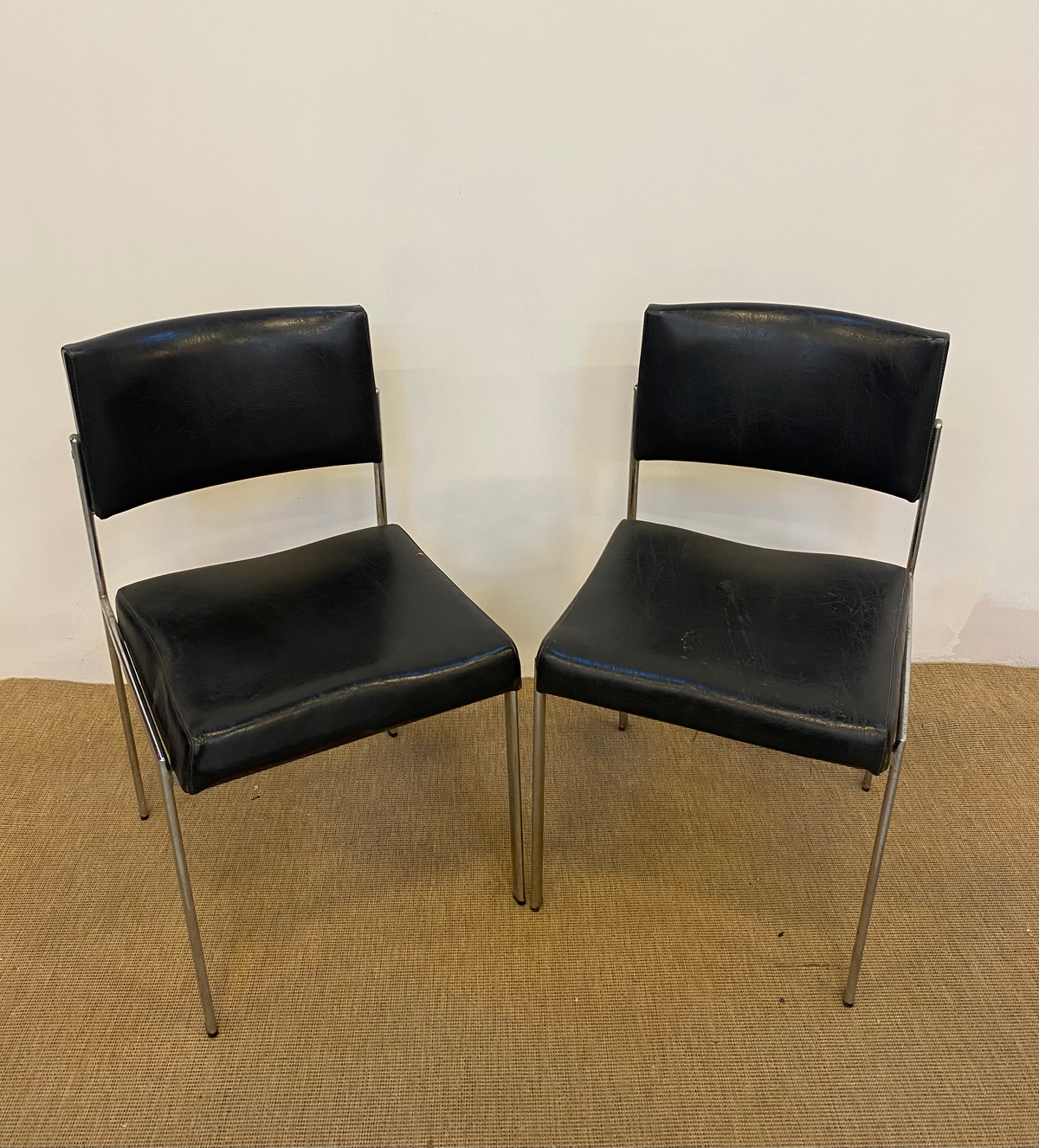 Chaise - Cuir - Noir
