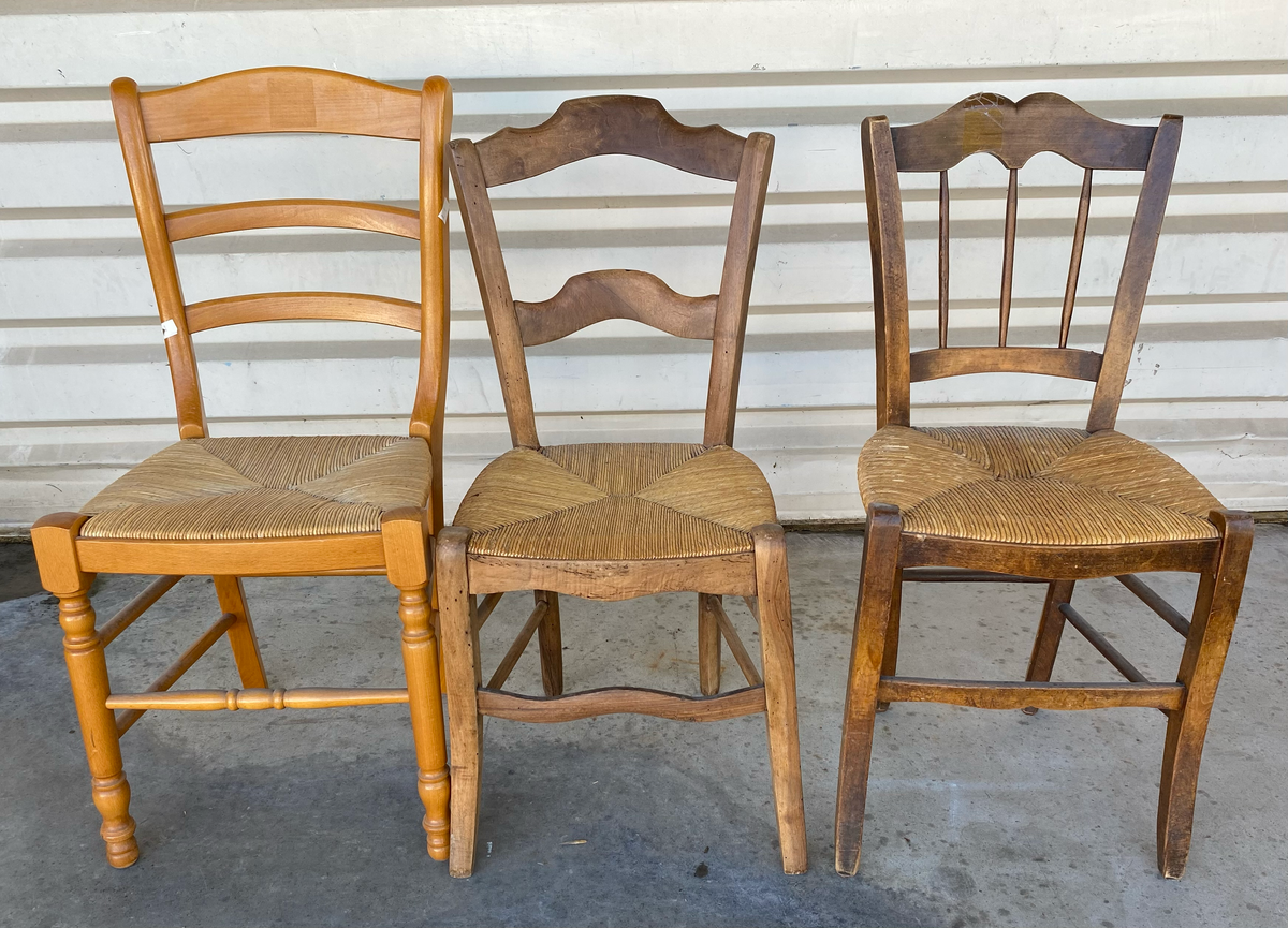 Lot de chaise en bois cuisine