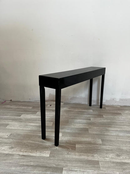 Table haute x2 - Console laquée noir