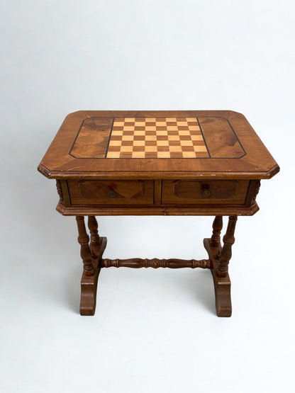 Table échiquier - Tiroir
