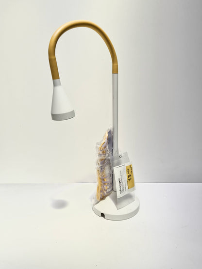 Lampe de bureau blanc et orange