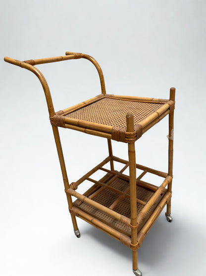 Desserte - Roulette - Rotin