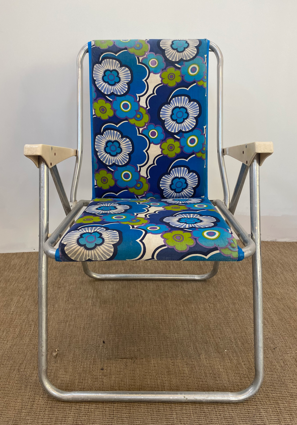 Fauteuil Pliable - Fleur Bleu