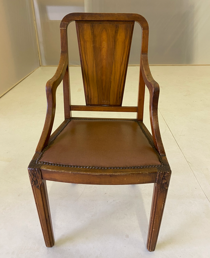 Chaise - Bois - Cuir