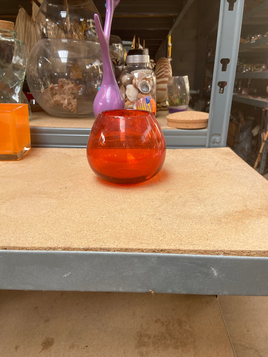 Vase verre - orange