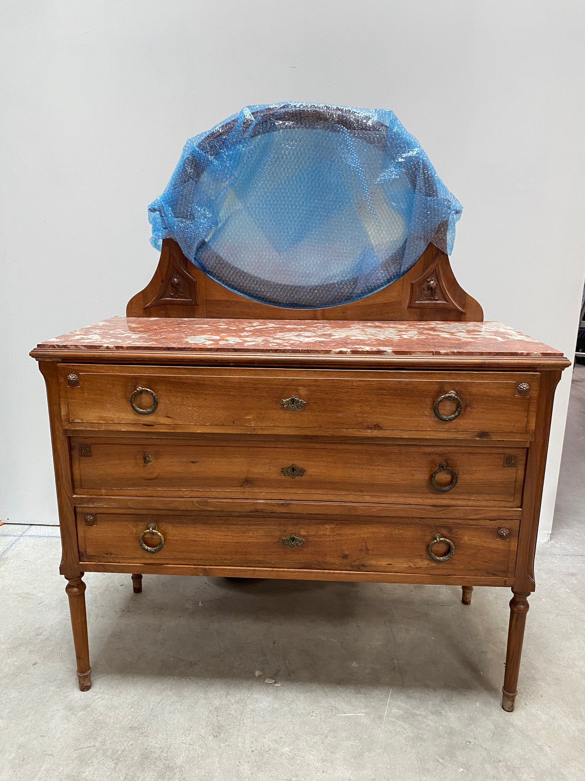 Coiffeuse - Buffet en bois ancien
