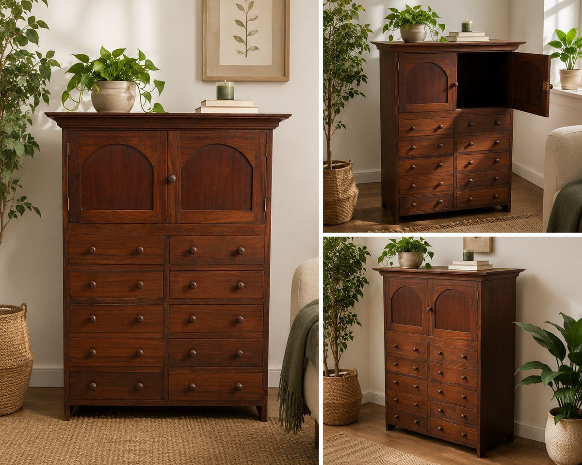 Commode victorienne en noyer