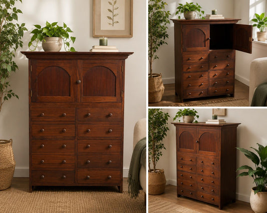 Commode victorienne en noyer