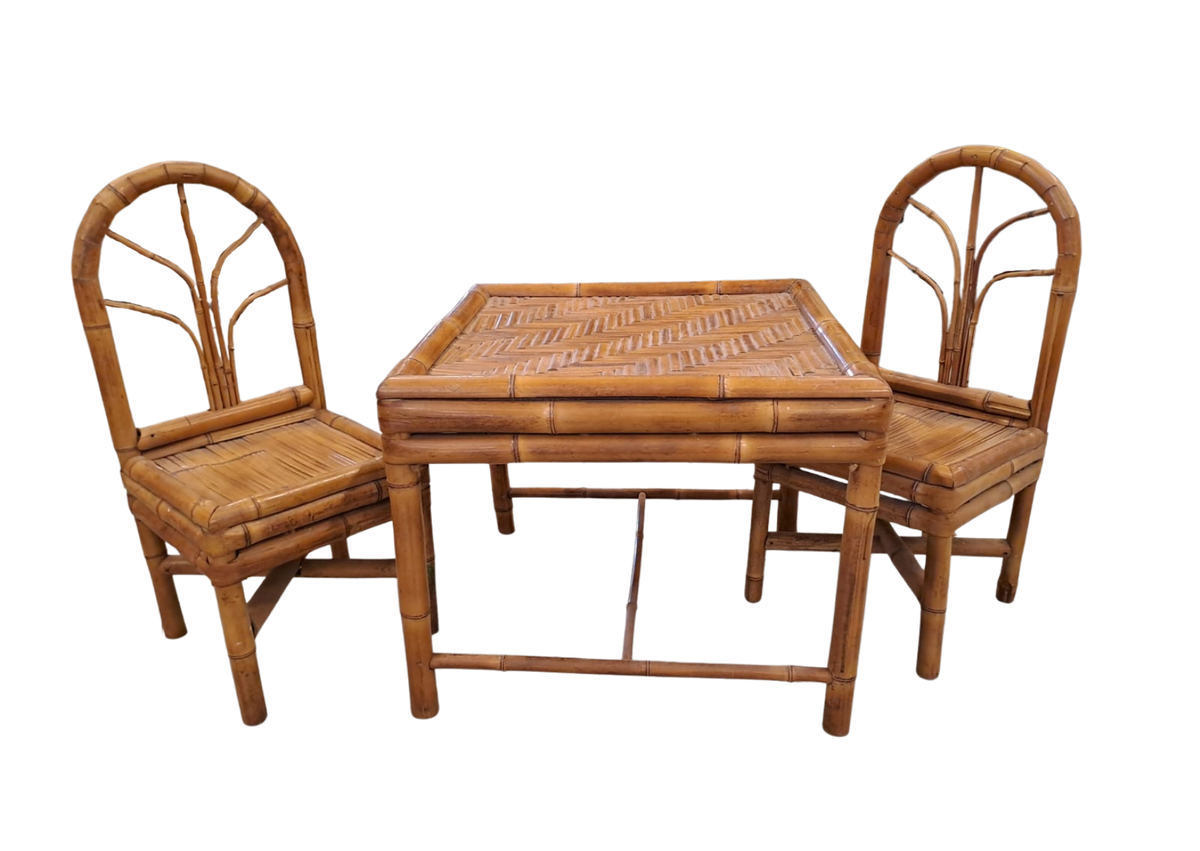 Lot de meuble assortis en osier