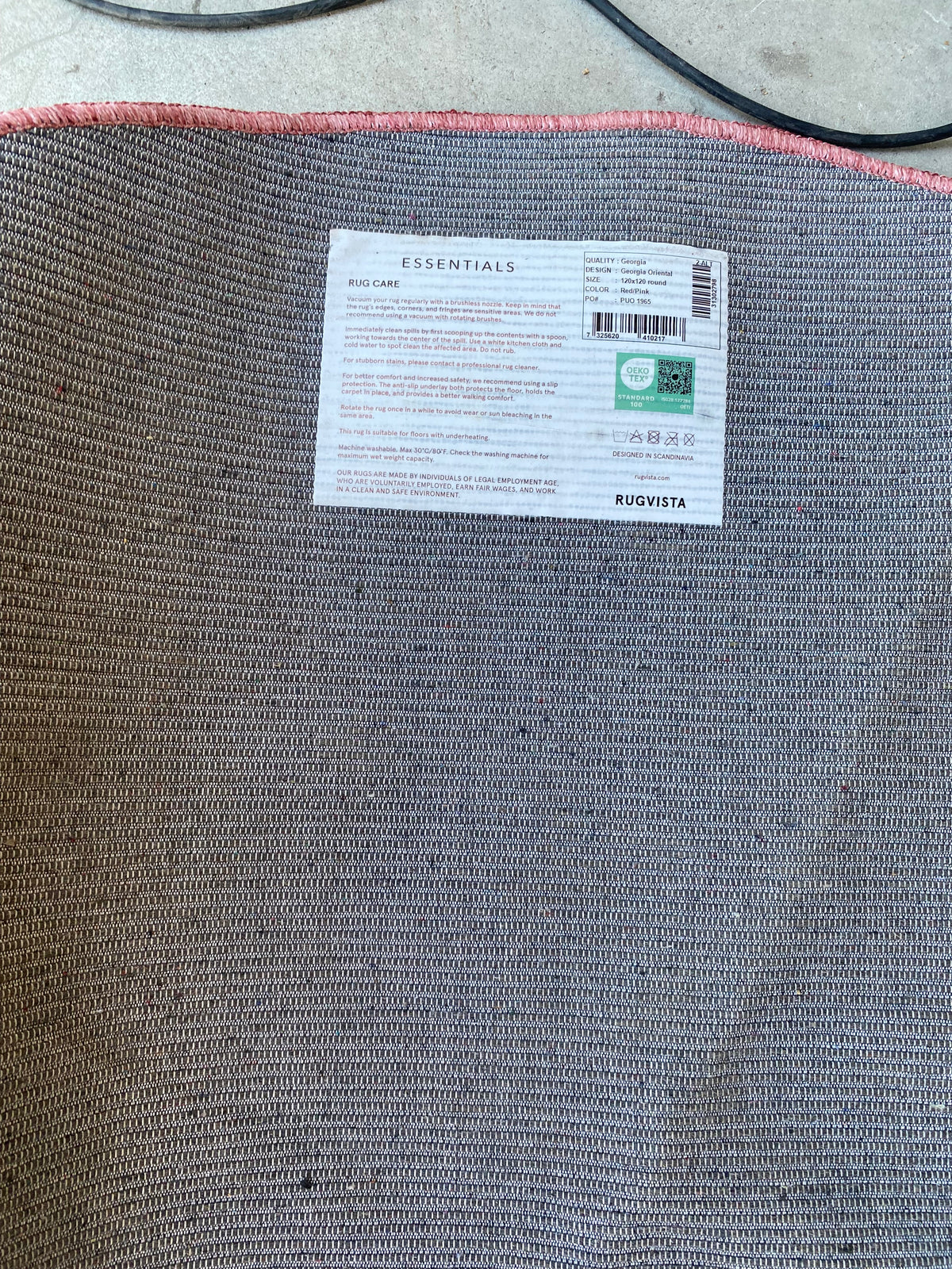 Tapis coloré 120*120