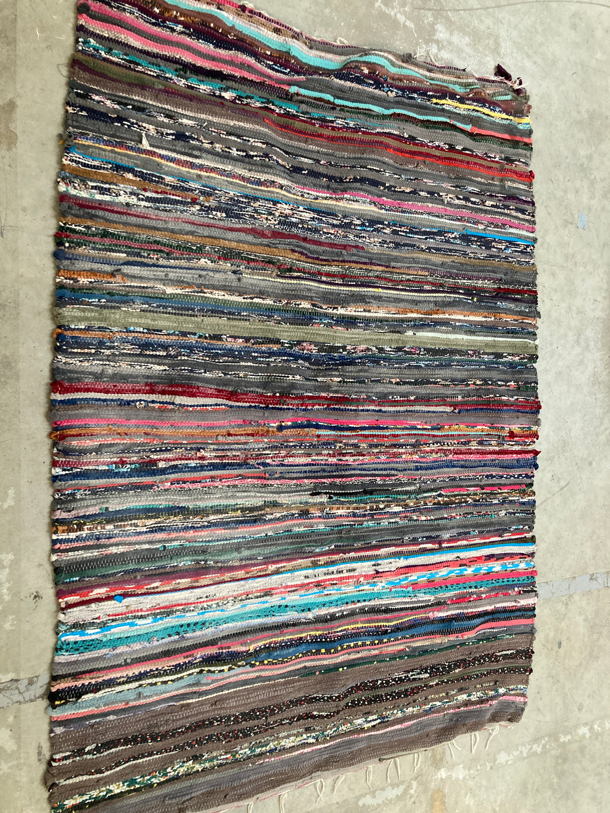 Tapis chiffons multicolore