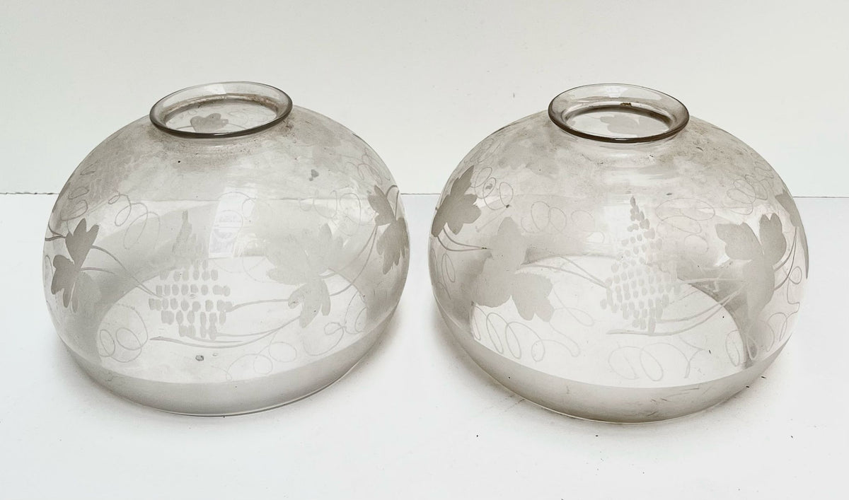 Blobe raisin ancien pour lampe a pétrole