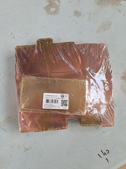 Ballotin en carton de couleur cuivre