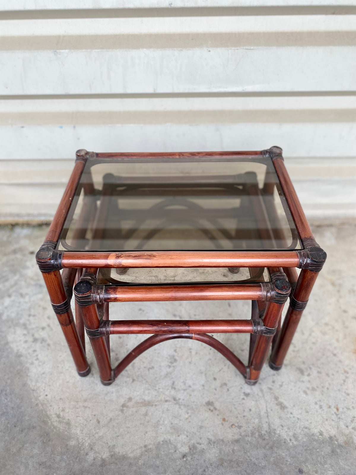 Table Basse - Gigogne - Verre & Bois