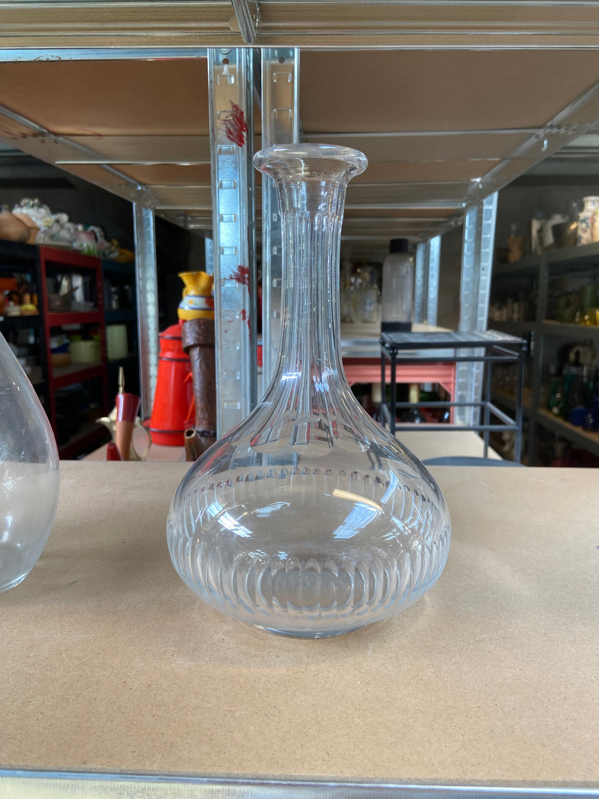 Vase à cou- verre transparent