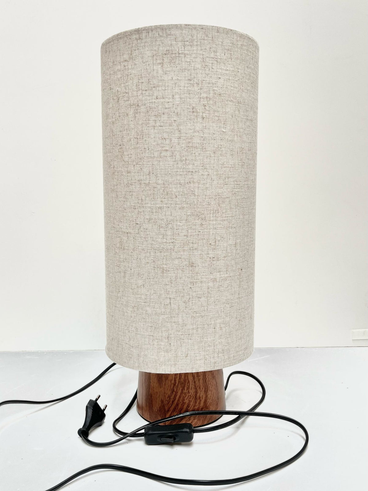 Lampe marron et beige
