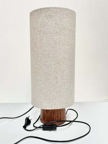 Lampe marron et beige