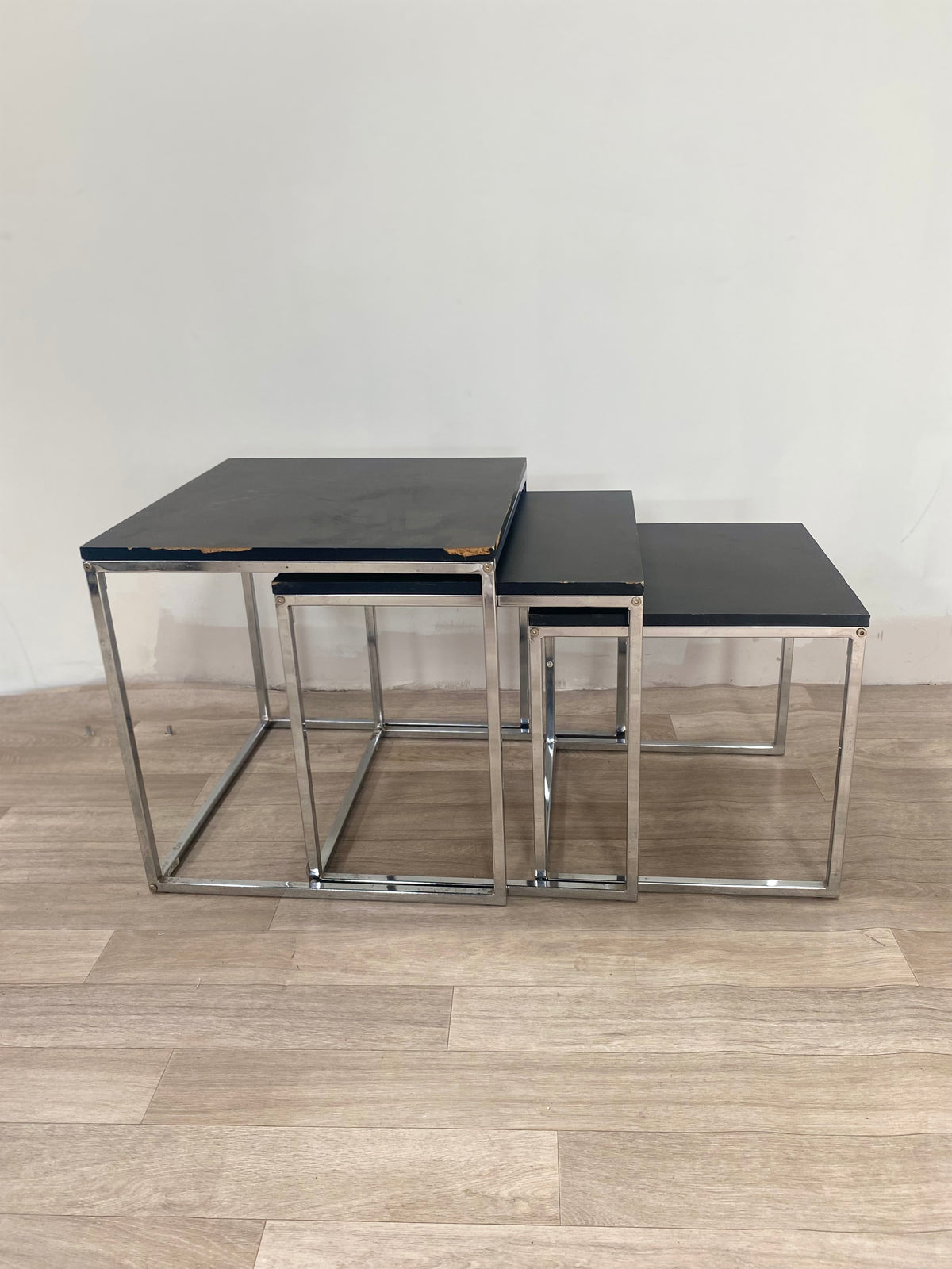 Table Basse - Gigogne - Noir - Alu