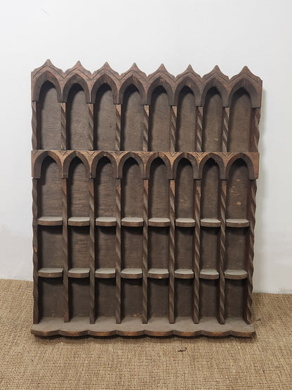 Etagère à épices en bois ancien