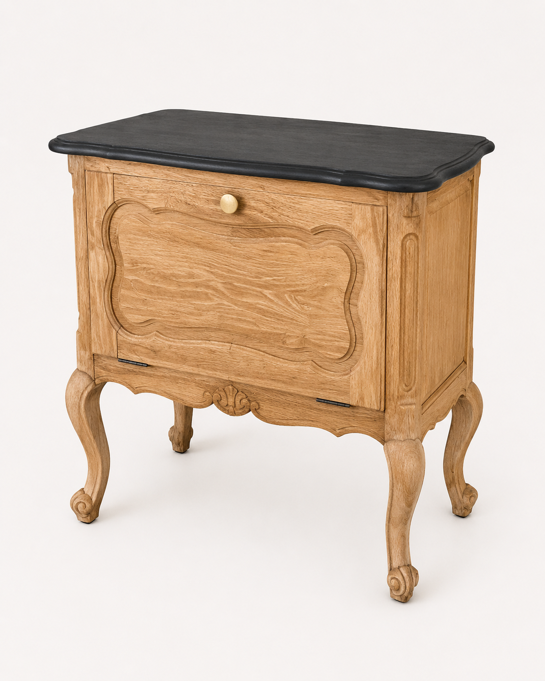 Meuble bar ancien en bois massif