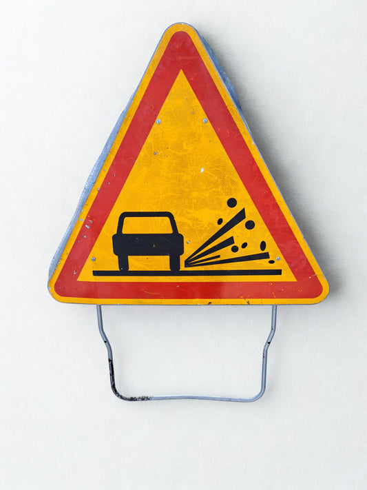 Panneau de signalisation de chantier temporaire