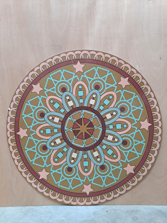 Panneau rond - motifs