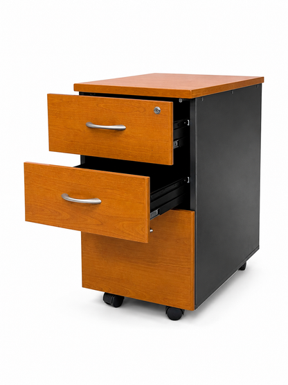 Caissons bureau marron clair