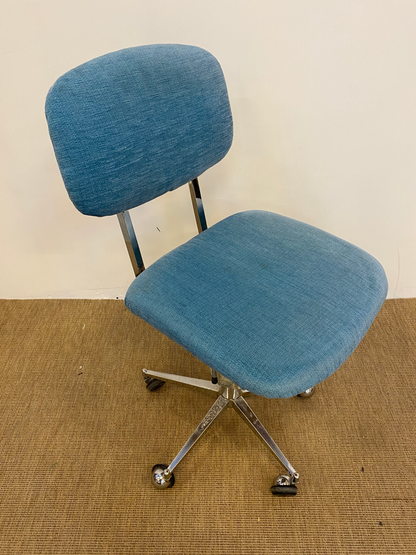 Chaise roulante - Tissu - Bleu