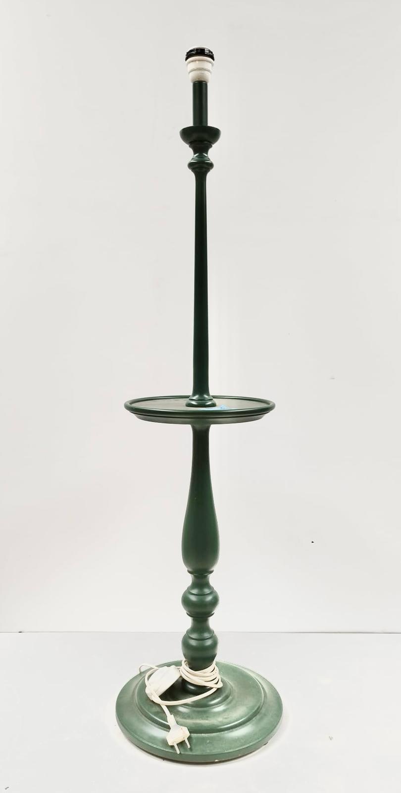 Lampadaire bois vert