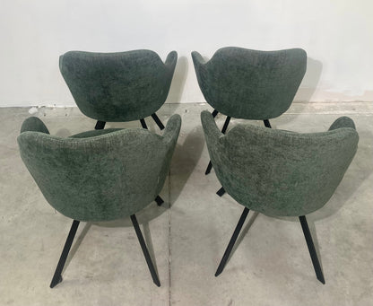Chaise salon - Vert - Tissu