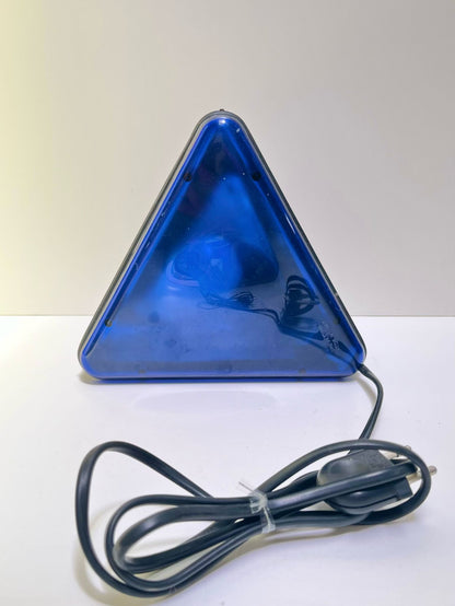 Lampe triangle bleue