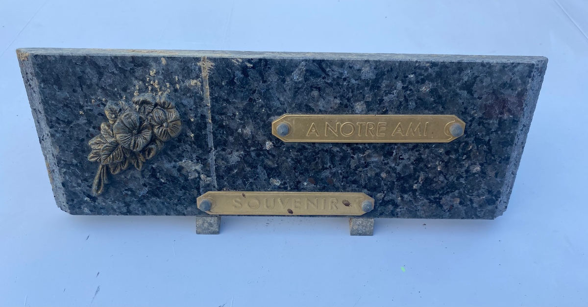 Plaque Souvenir - Cimetière
