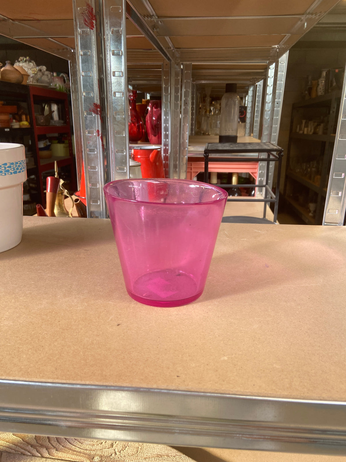 Vase verre - rose