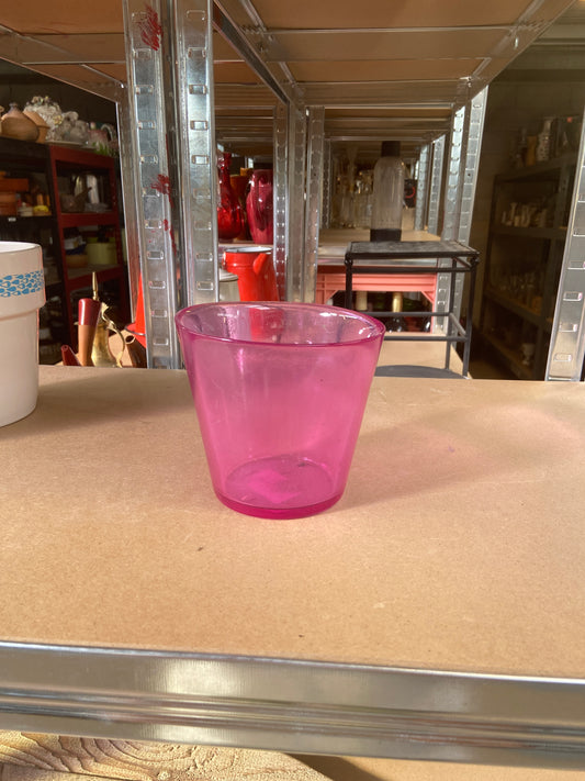 Vase verre - rose