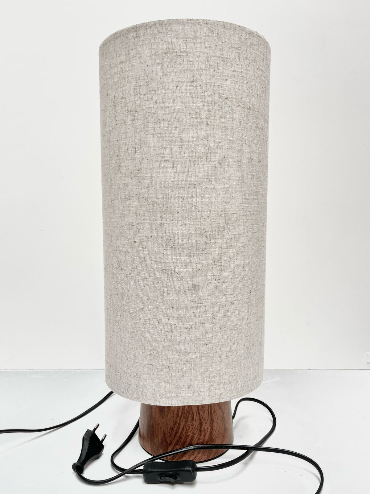 Lampe marron et beige