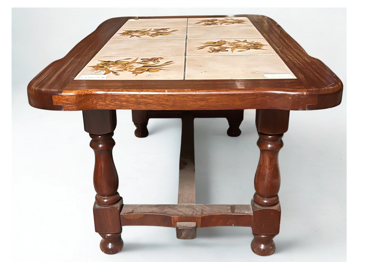 Table Basse - Bois & Carrelage