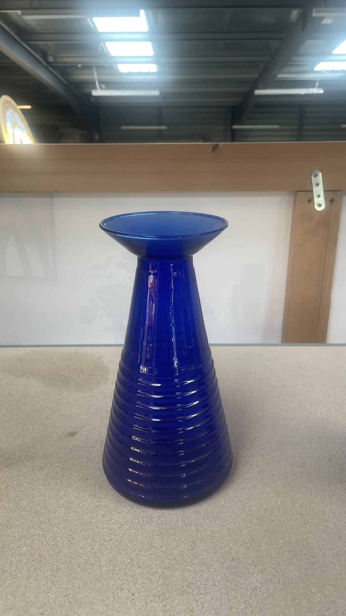 Vase bleu - verre