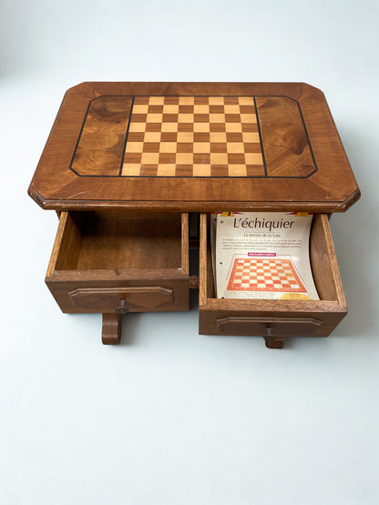 Table échiquier - Tiroir