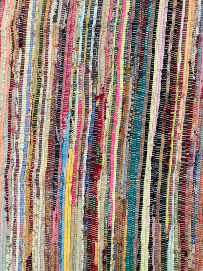 Tapis chiffons multicolore