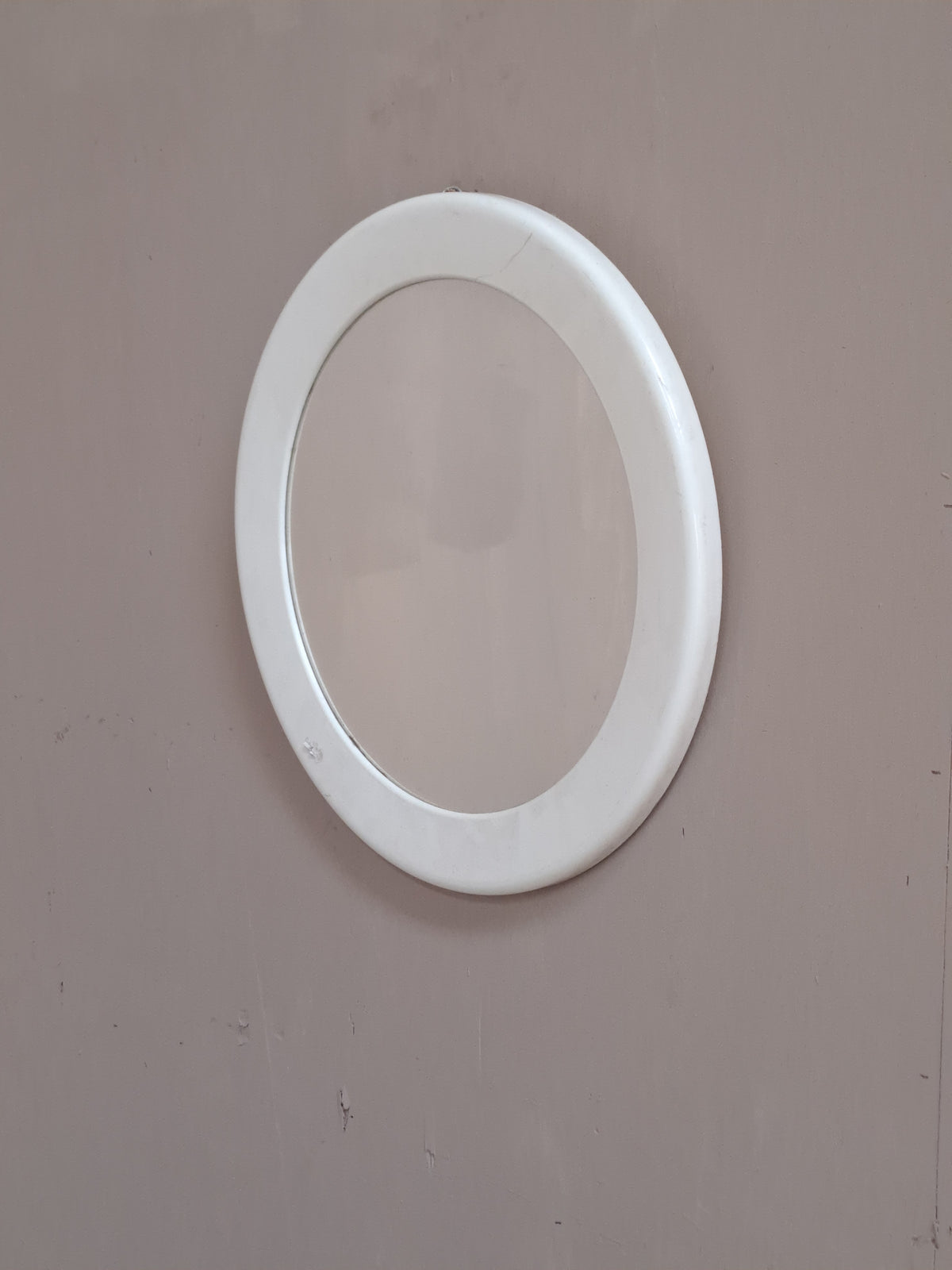 Miroir rond couleur blanc