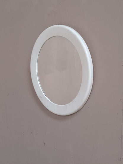 Miroir rond couleur blanc