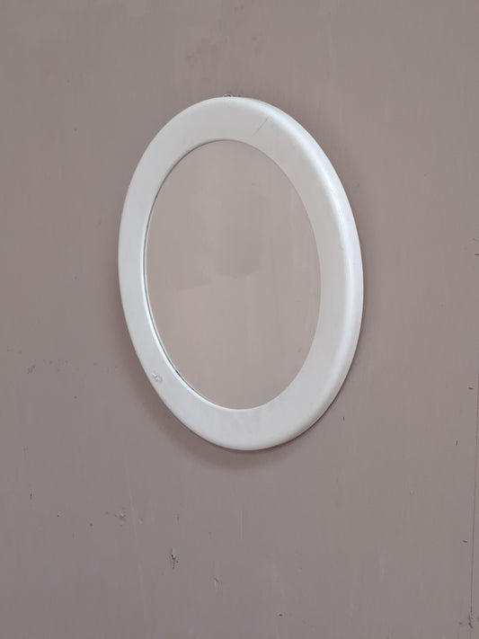 Miroir rond couleur blanc