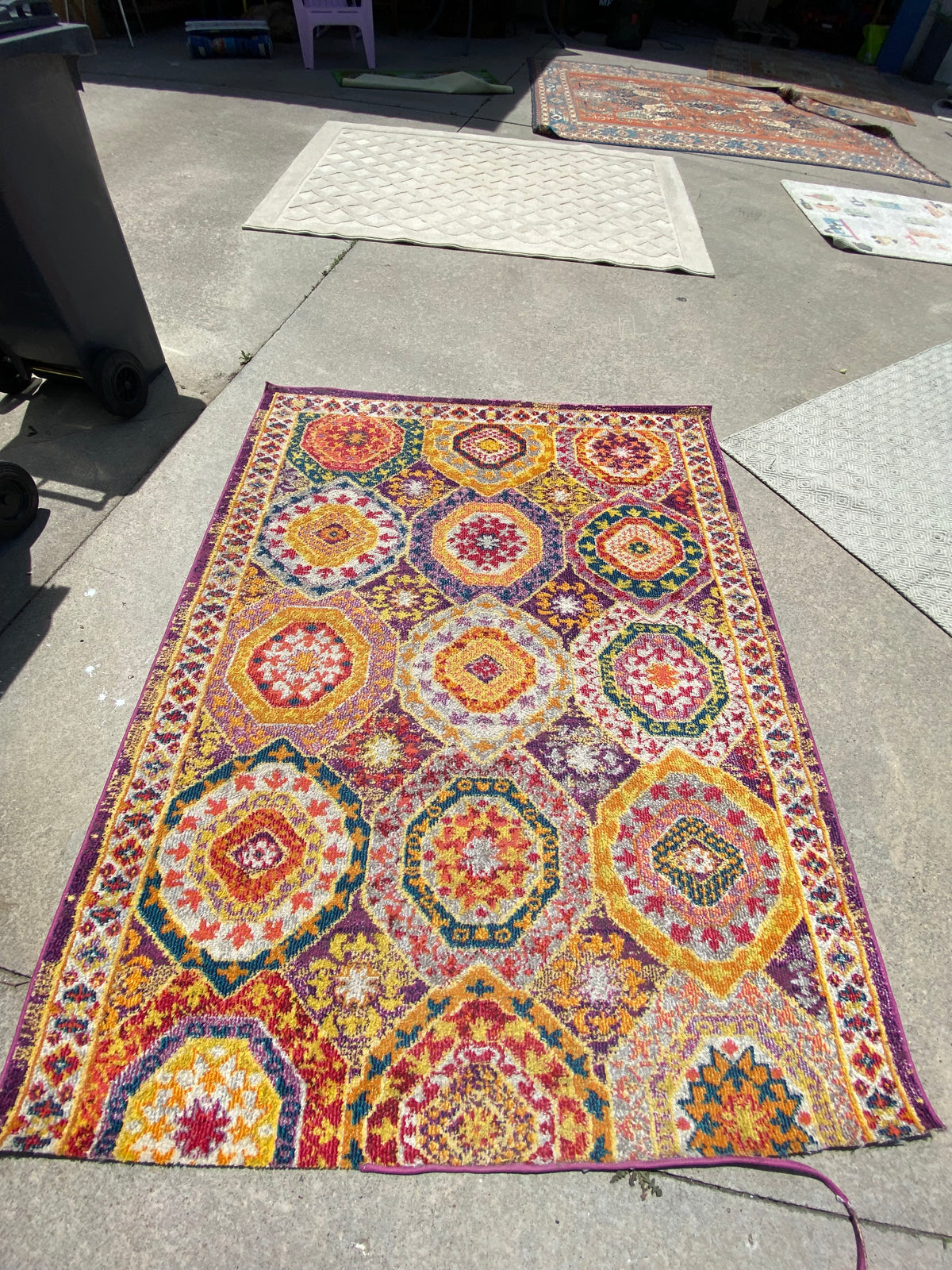 Tapis coloré 120*120