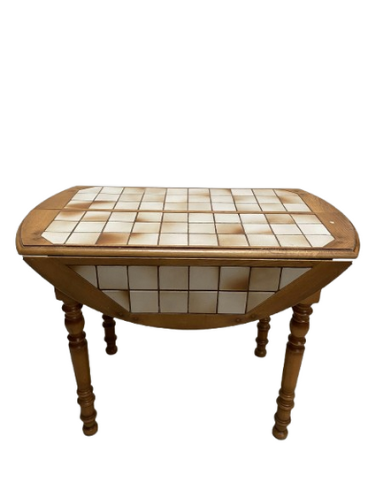 Table à manger - Rond - carrelage - pliable