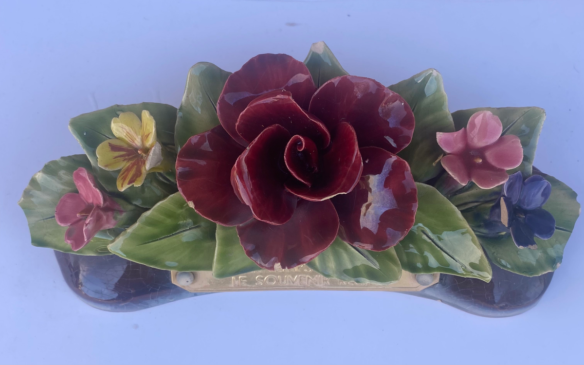 Fleur en céramique - Cimetière