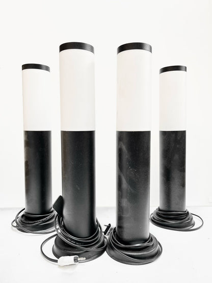 Petites lampes d'extérieur noir et blanc