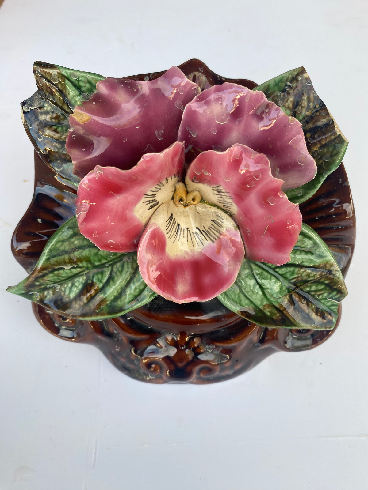 Fleur en céramique - Cimetière