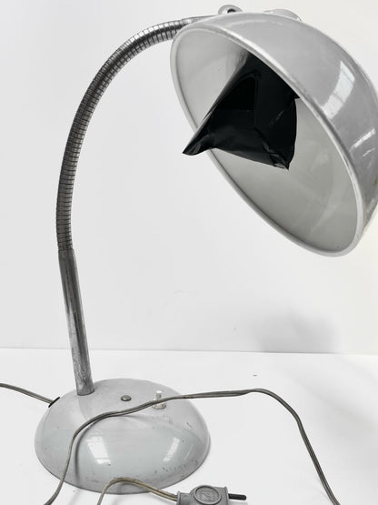 Lampe de bureau grise