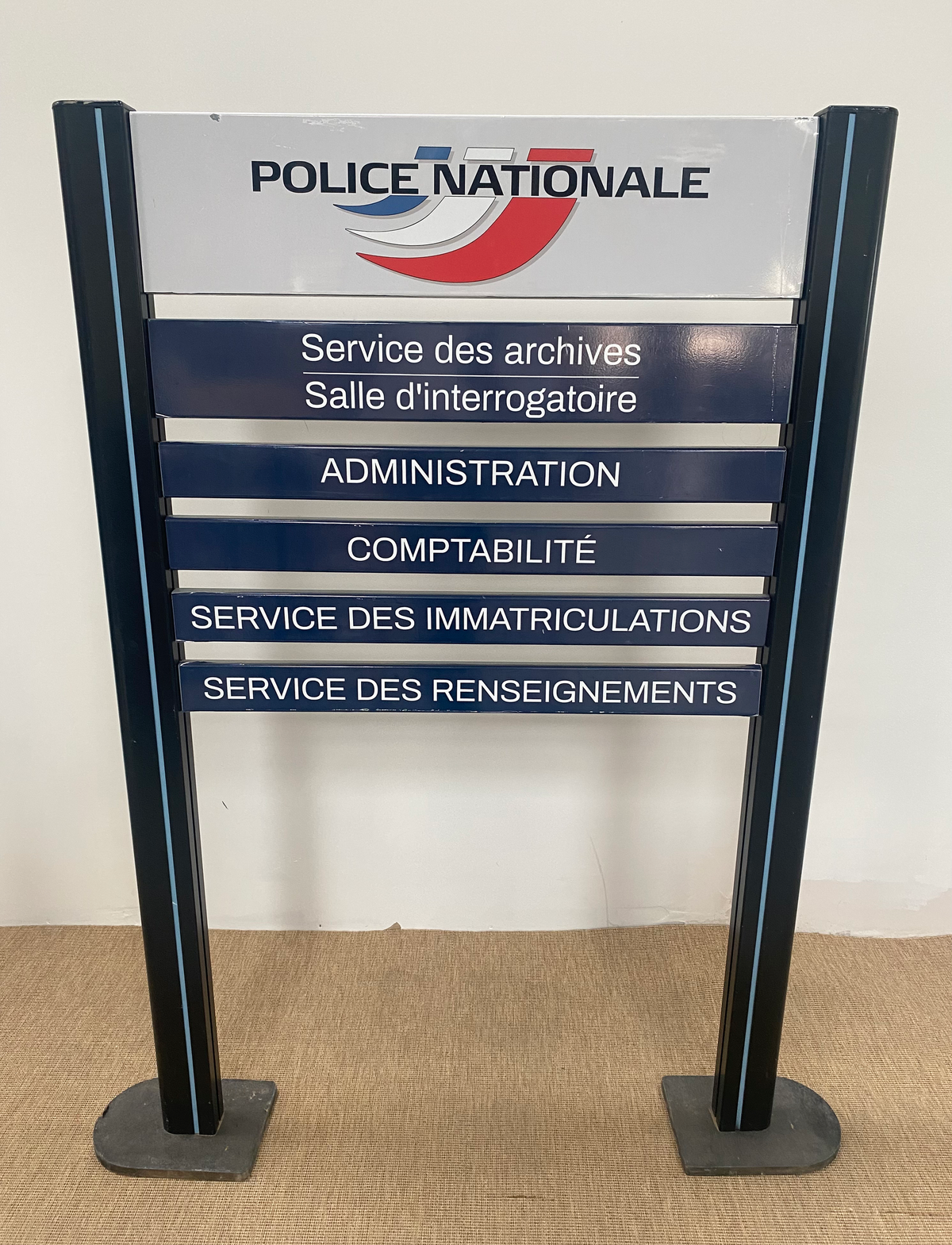 Police - Panneau sur pied Intérieur R/V