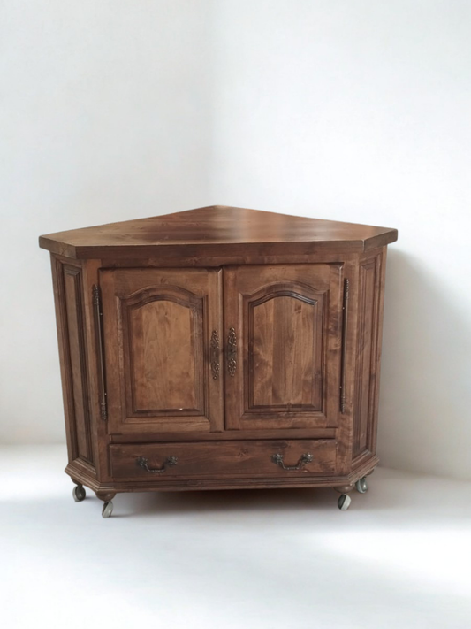 Meuble TV d'angle en bois